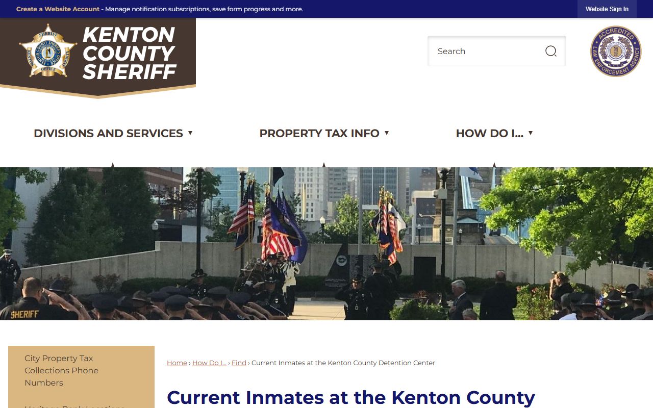 Kenton County Sheriff current inmates page