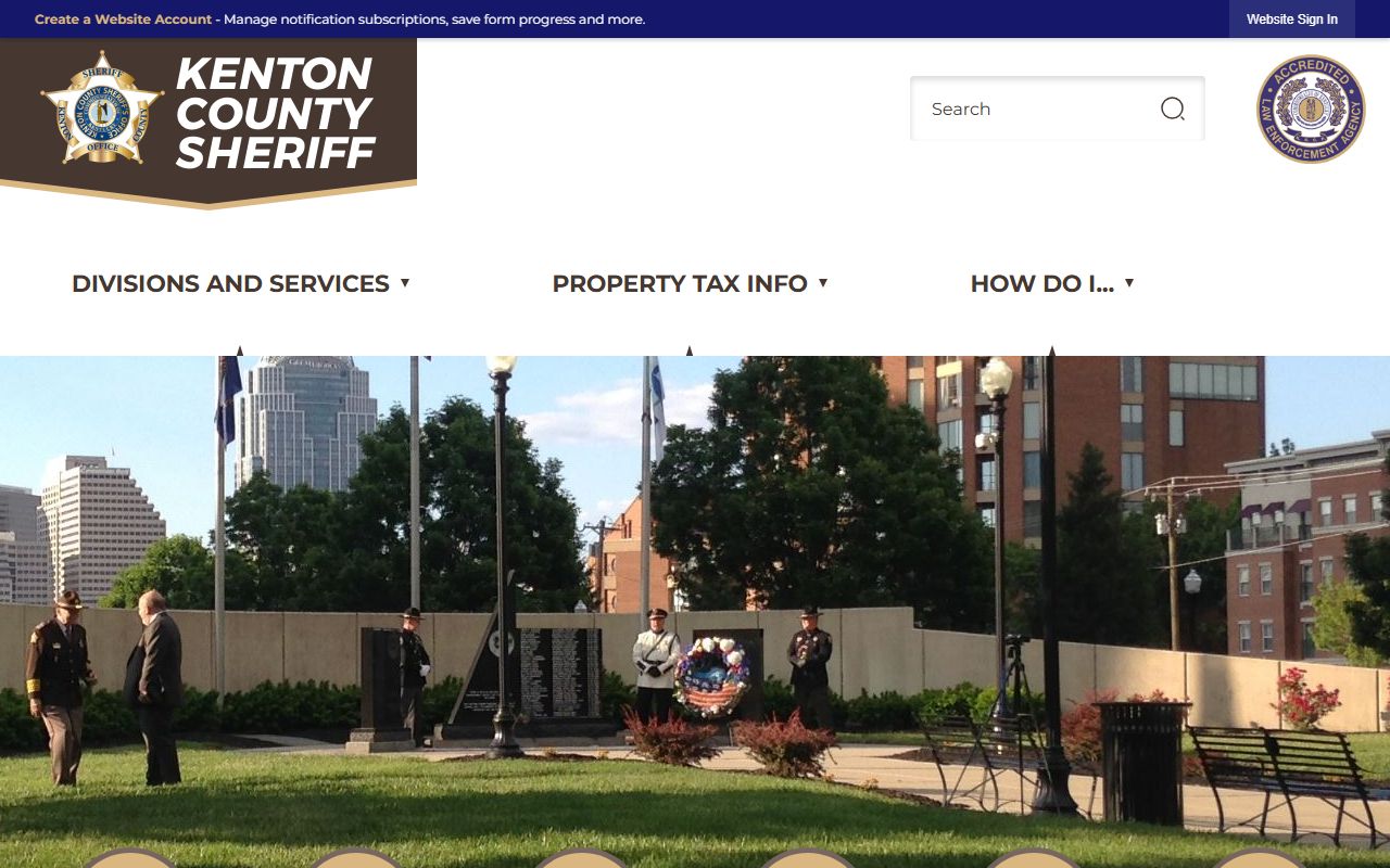 Kenton County Sheriff Office homepage